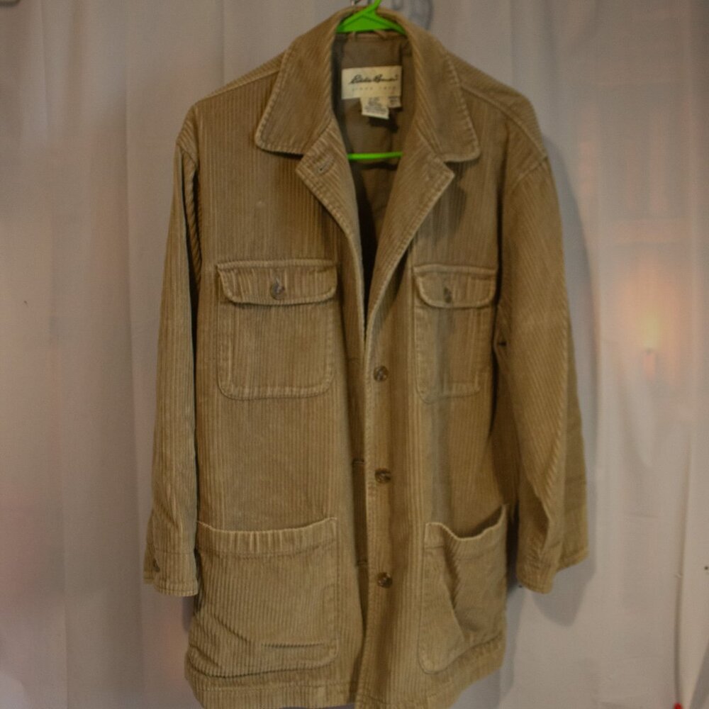 Vintage Eddie Bauer Women's Petite Medium Corduroy Chore Coat Preowned